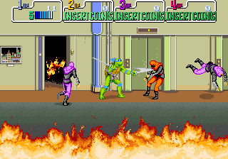 Teenage Mutant Ninja Turtles (US 4 Players, set 2) Screenshot 1